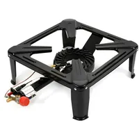 SEVICO Gaskocher Hockerkocher Campingkocher Gasbrenner Wok 7,5kW mit Zündsicherung für Camping und Outdoor Ohne Gaskartusche V14