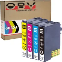 OBV 603XL 4x kompatible Tintenpatrone für Epson 603  für XP 2100 2105 3100 WF-2810DWF