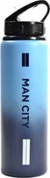 Manchester City FC - Fľaša na vodu s farebným gradientom, hliníková, 750 ml BS3149 (jedna veľkosť) (nebeská modrá/námorná modrá)