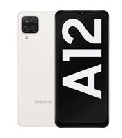 Samsung Galaxy A12 weiß Smartphone (6,5 Zoll, 64 GB, 48 MP + 5 MP + 2 MP + 2 MP, Quad-Kamera, 5.000-mAh, )