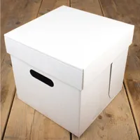 FunCakes Tortenschachtel Weiß 25.5x25.5x25 cm pk/1