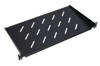 Extralink 1U 250mm czarna półka 19", do szaf wiszących