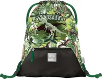Baagl Turnbeutel für Junge, Schuhbeutel für Kinder, Schule und Kindergarten Sportbeutel, Sportrucksack, Gymsack (Dinosaurs)
