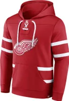Fanatics - NHL Detroit Red Wings Iconic Exclusive Pullover Hoodie : Rot XXL Farbe: Rot Größe: XXL