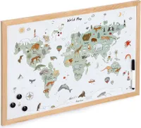 Magnetická tabule, mapa světa, 60 x 40 cm