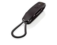 Telefon GIGASET Analogový telefon s 10 cíli rychlé volby Kompatibilní s naslouchátky v černé barvě