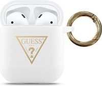 Guess GUACA2LSTLWH púzdro na AirPods PRO white Silicone Triangle Logo