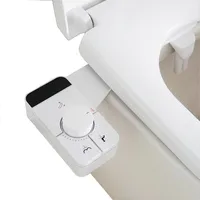 Bidet-Einsatz Bidet-Aufsatz,2Modi,selbstreinigende 2Düsen,Lochabstand: 84-196 mm, Geeignet für Toiletten