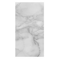 Duschrückwand - Marmoroptik Schwarz Weiß, Material:Hartfolie Smart Glanz 0.32 mm, Größe HxB:1-teilig 210x120 cm