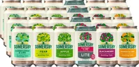 Somersby Cider MEGA MIX Pear, Red Rhubarb, Blackberry, Elderflower Lime, Blueberry und Apple 4,5% Vol. (24 x 0.33 l)