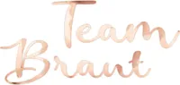 Oblique Unique Bügelbild Team Braut Aufbügelbild für JGA Junggesellinnenabschied Hochzeit Damen - roségold