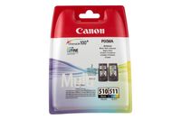 Canon PG-510/CL-511 BK/C/M/Y Multipack - Standardní výtěžnost - 2 jednotky - Multipack