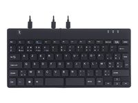 R-Go Split Break Ergonomische Tastatur - AZERTY (BE) - schwarz - kabelgebunden - Mini - Verkabelt -