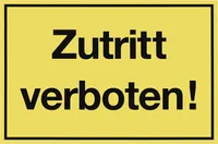 Schild Zutritt V Erboten       500390
