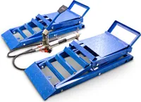 Bituxx 2 Auffahrrampen mit hydraulischem Wagenheber Blau MS-17208