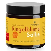 Bio Ringelblumensalbe 50 ml I e Naturkosmetik, Ringelblumencreme ohne duftende Zusatzstoffe, intensiv bei trockener und entzündeter Haut