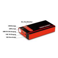 Kraftpaket Powerbank mit Starthilfefunktion 9.000 mAh von Dino Kraftpaket (136103)