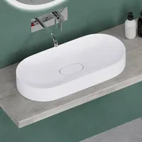 Mai & Mai Aufsatzwaschbecken Waschschale Waschbecken in weiß matt aus Keramik inkl. Nano-Versiegelung colossum826