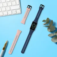 kwmobile 2x Sportarmband kompatibel mit Huawei Band 6 Armband - Fitnesstracker Band Set aus TPU Silikon