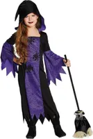 Kinder Kostüm Hexe Hexenkostüm Karneval Fasching Halloween Gr.152