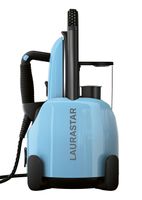 Laurastar Lift Plus Blue Sky, 3-in-1 Bügelstation, die Kleidung entknittert, bügelt und reinigt, Hygienische Dampf, Automatische Kabelaufwicklung, Alu-3D Sohle, Vertikales Bügeln, Abnehmbarer Wassertank