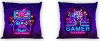 Poszewka na poduszkę FARO Gamer Neon Bawełna, 40/40 cm