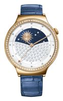 Huawei 55021238 Jewel Smartwatch Lederarmband,Edelstahl rosegold/blau "sehr gut"