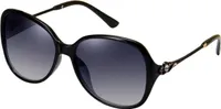 Sonnenbrille - Damen - polarisiert - UV-Schutz - elegant - stilvoll - schwarz