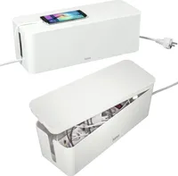 Hama Kabelbox Kabelmanager Kabel-Organizer Ladestation TV PC Büro Schreibtisch