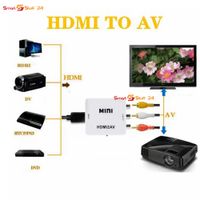Mini HDMI zu AV Adapter Full HD 1080P Video Audio 3 RCA Signal Konverter HDMI2AV
