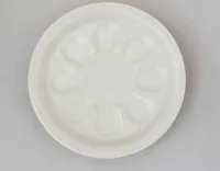 Český porcelán, a.s., Dubí Bieruntersetzer, weißes Porzellan, 13 cm, Český porcelán Dubí