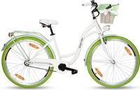 Goetze Style 28 Zoll Damen Citybike, 1-Gang Rücktrittbremse, Tiefeinstieg, Komfortfahrrad mit Korb