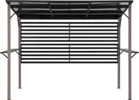 Sunjoy Stahl Whirlpool Pergola / Pavillon 3x3 DENALI - 252cm x 282cm, grau