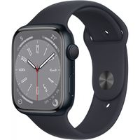 Apple Watch Series 8 GPS 41 mm hliníkové čierne (Midnight) a športový remienok čierny (Midnight)