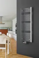 Badheizkörper Chrom Chromheizkörper gebogen XIMAX C2 Mittenanschluss Höhe 916 mm, Breite 600 mm 375 Watt