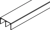 Doppelführungsschiene, Aluminium, eloxiert