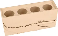 Bleistifttopf Krokodil aus Holz