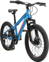 BIKESTAR Kinder Jugend Mountainbike 20 Zoll ab 6 - 7 Jahre | 7 Gang Hardtail MTB Scheibenbremse Federgabel | Blau