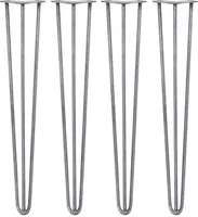 4 x SkiSki Legs 71cm 3 Streben Hairpin Legs Tischbeine Stuhl Haarnadelbeine