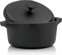 Gusseisen Cocotte, 2,7 Liter, Ø 20 cm, rund, Bräter mit Deckel
