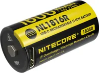 Bateria Nitecore Li-Ion NL1816R 18350 z portem ładowania USB-C, 3,6 V 1600 mAh