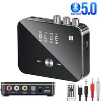 3-in-1 Bluetooth 5.0 Empfänger FM Transmitter Bluetooth Sender Empfänger Klinke 3,5mm AUX RCA Optischer für PC/TV/Auto
