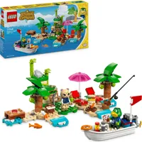 LEGO Animal Crossing Käptens Insel-Bootstour, kreatives Spielzeug für Kinder mit 2 Minifiguren aus der Videospielreihe, darunter Huschke, Geschenk für Mädchen und Jungen ab 6 Jahren 77048