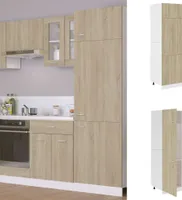 Chladiaca skriňa Sonoma dub 60x57x207 cm odvodený výrobok z dreva