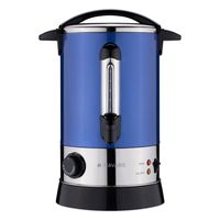 Navaris Glühweinkocher Heißwasserspender aus Edelstahl - 6,8l - mit Thermostat Füllstandanzeige Zapfhahn - Glühwein Heißgetränkeautomat Blau