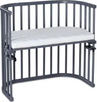 babybay Original Beistellbett, schiefergrau lackiert