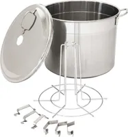 Sterilisator oder Kochtopf ganz aus Edelstahl Für 6 Gläser