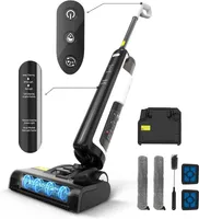 Redkey W12 SE Nass Trockensauger mit Wischfunktion, 1.15L Doppeltank Kabellos, 45 Min Betrieb Anti-Verheddern-Technologie Automatische Reinigung