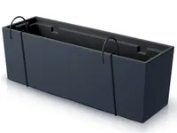 nabbi Kunststoff-Balkon-Pflanztopf DUC600W 58 cm – Anthrazit