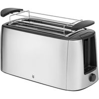 WMF Bueno Pro Toaster Langschlitz 4 Scheiben mit Brötchenaufsatz, XXL Toast, Aufknusper-Funktion, 6 Bräunungsstufen, 1550W, Toaster edelstahl matt